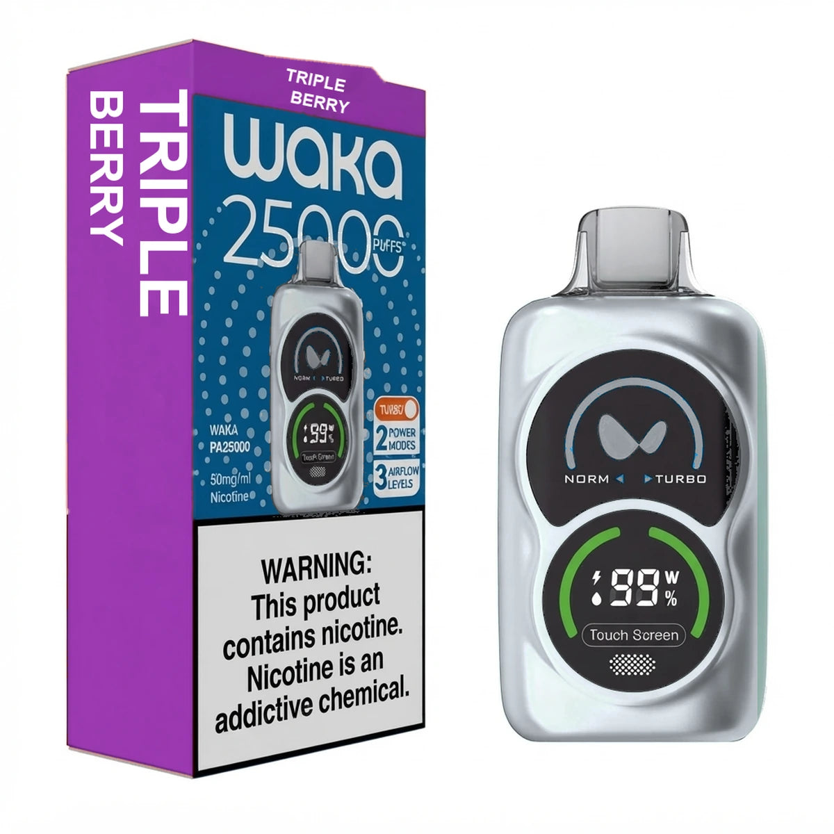 Waka PA25000 Puffs Triple Berry Disposable Vape UAE
