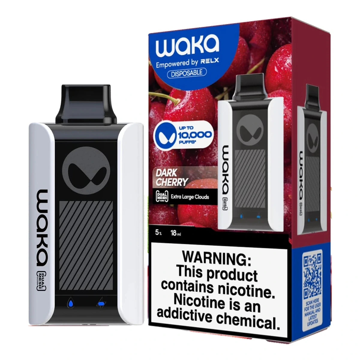 WAKA SoPro PA10000 Puffs 50MG Rechargeable Vape UAE Dark Cherry