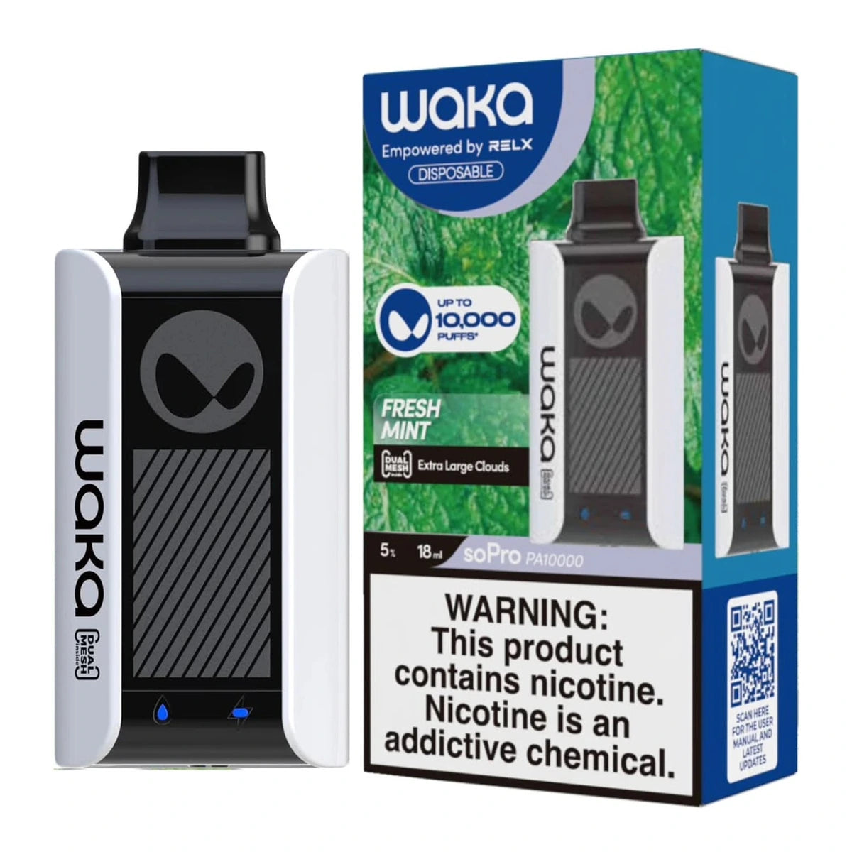 WAKA SoPro PA10000 Puffs 50MG Rechargeable Vape UAE Fresh Mint