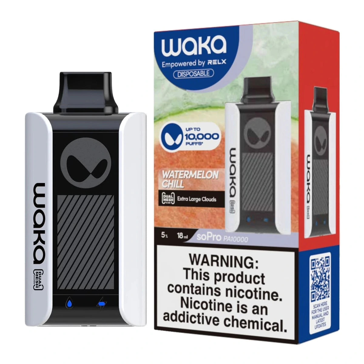 WAKA SoPro PA10000 Puffs 50MG Rechargeable Vape UAE Watermelon Chill